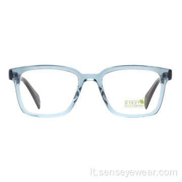 Cornice ottica acetato da donna quadrato quadrato